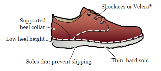 Figure 1. Diagram of a safe shoe
