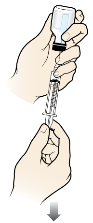 Figure 2. Withdrawing the medication