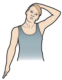 Figura 5. Estiramiento del costado del cuello 