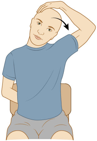 Figure 2. Tilting your head toward your shoulder
