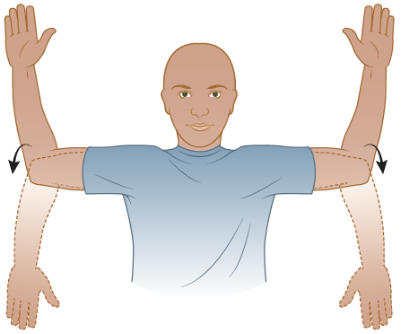 Figure 8. Rotating your arms up, then down