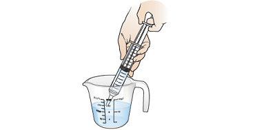 Figure 5. Fill syringe with water