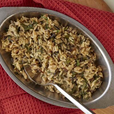 Kale and Wild Rice Casserole