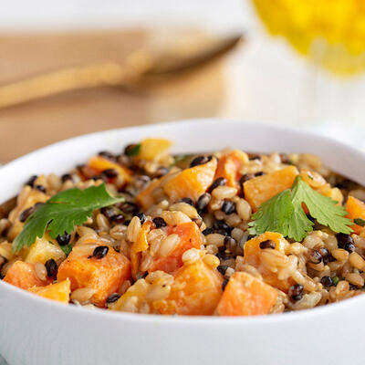 Barley Risotto with Butternut Squash