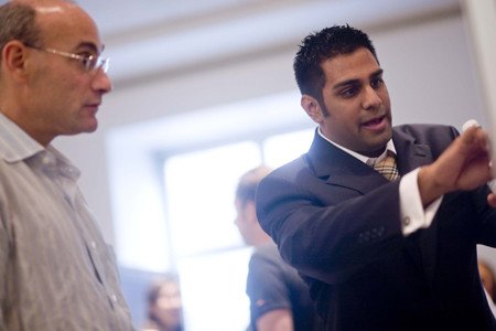 Shaps Scholar Amit Tailor (right) and Faculty Member Andrew Koff