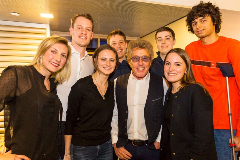 Teen and young adults patients with Roger Daltrey of The Who