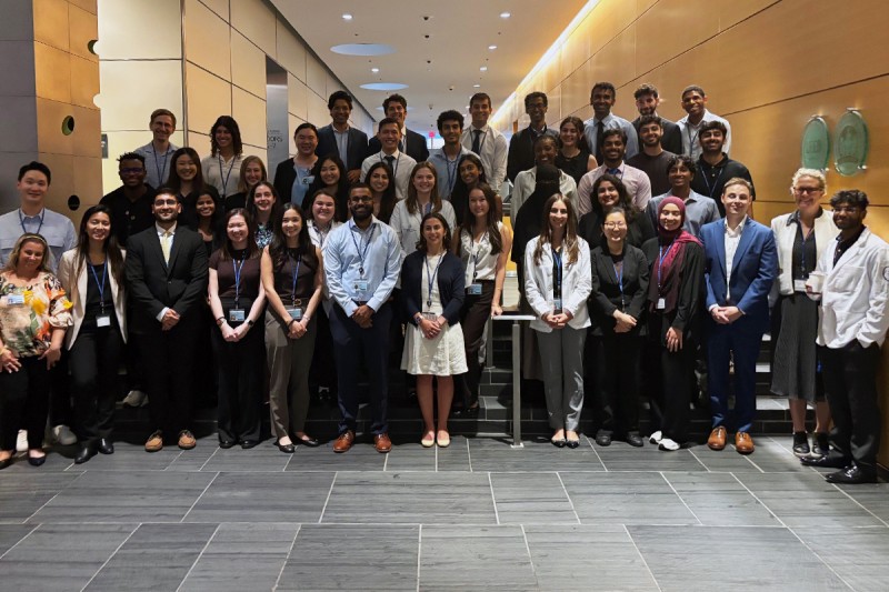 2025 Medical Student Summer Research Fellowship cohort at our end of program poster presentation.