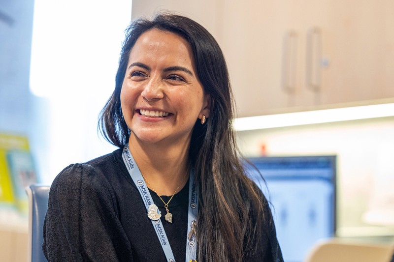 Fiorella Iglesias Cardenas, MD, MS, is a pediatric hematologist-oncologist at MSK Kids. 