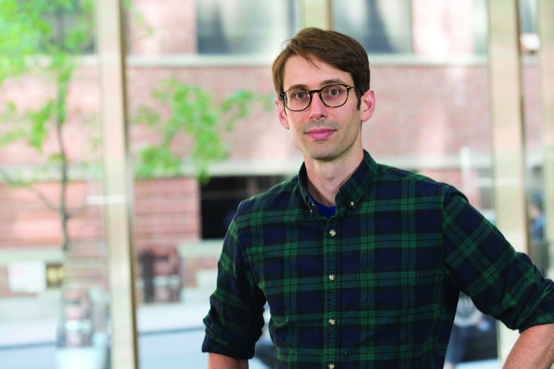 Gerstner Sloan Kettering graduate John Maciejowski studies the fate of dicentric chromosomes and their impact on the stability of genome in a lab at Rockefeller University.