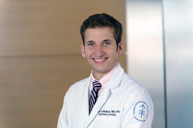 MSK radiation oncologist Sean McBride