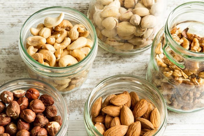 Various kinds of nuts