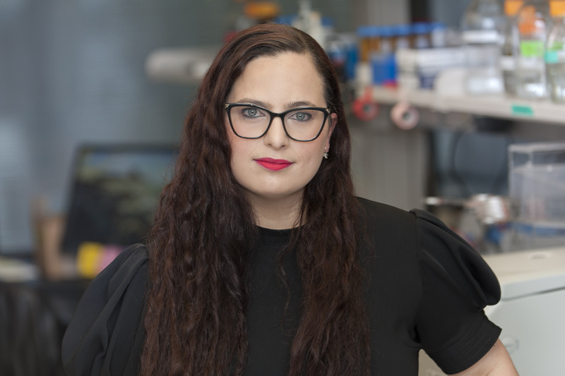 MSK chemical biologist Yael David in her laboratory