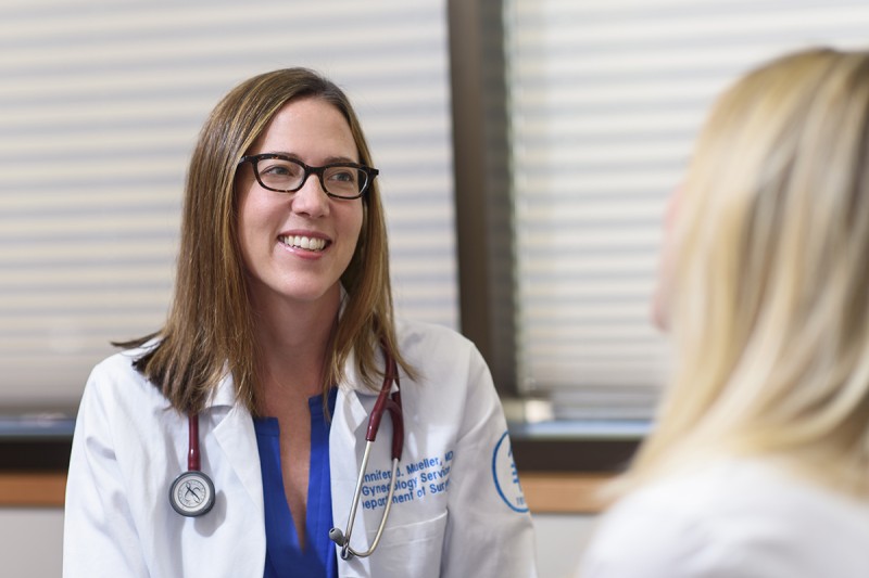 Early menopause "doesn't have to be universally terrifying or terrible," says MSK gynecologic surgeon Jennifer Mueller, above.