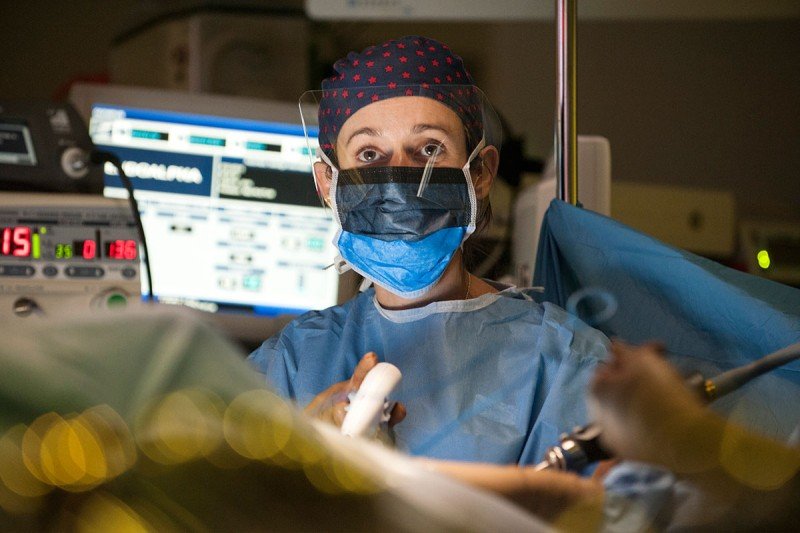 Doctor in operating room