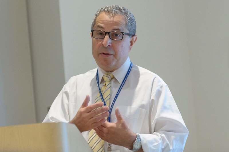 Anthony Delacruz, NP, Department of Nursing, presents "Management of Men Post Radical Prostatectomy (RP) that Develop a Detectable Prostate-Specific Antigen (PSA) While Enrolled in a Prostate Cancer Survivorship Program"