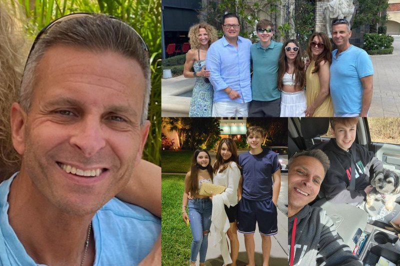 Collage of photos of Rich Delgrosso and his family