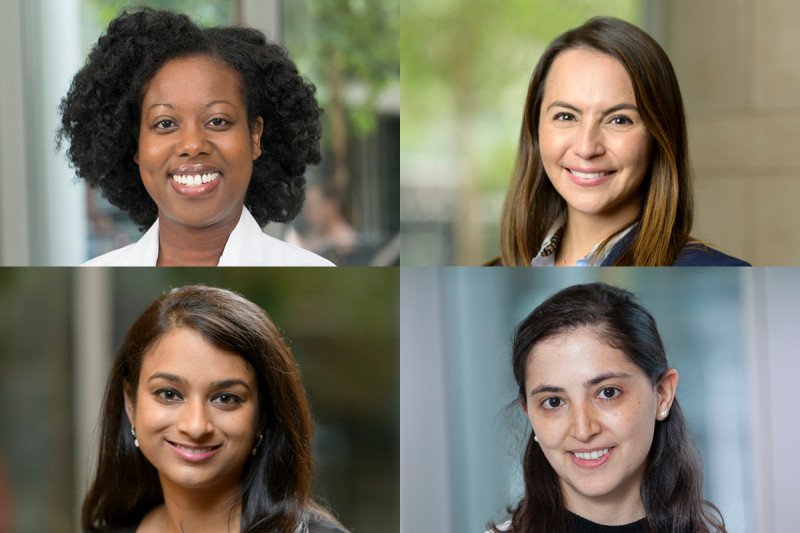 Clockwise from top left: Yolanda Bryce, Fiorella Iglesias Cardenas, Beatriz Wills Sanin, and Sarah Noor