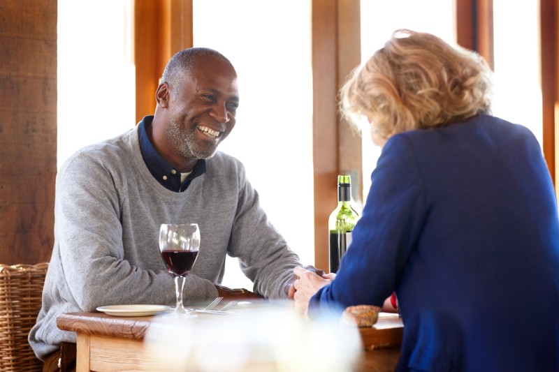 Couple at dinner