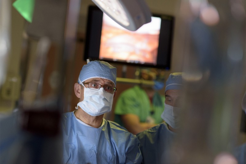 Dr. Julio Garcia-Aguilar in the operating room