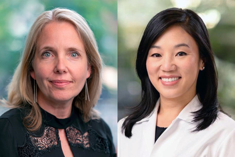 MSK scientist Britta Weigelt and MSK physician-scientist Sarah Kim