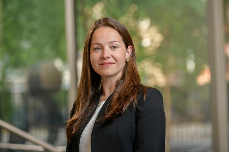 MSK colorectal surgeon Maria Widmar, MD, seen smiling. 