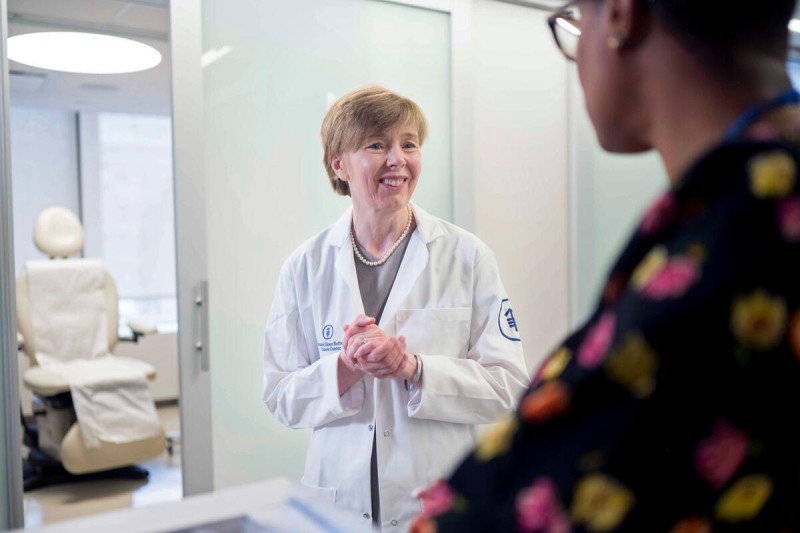 Dr. Eileen O'Reilly seen with MSK nurse Tiffany Upshaw.
