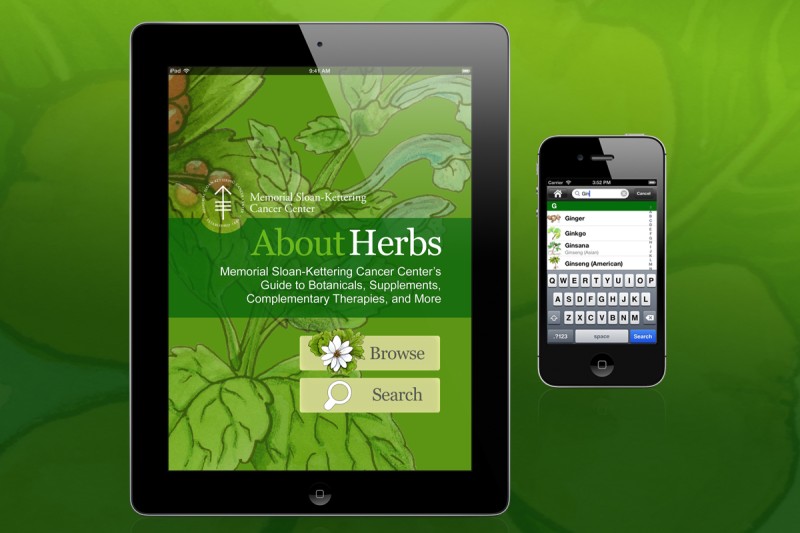 Pictured: About Herbs App