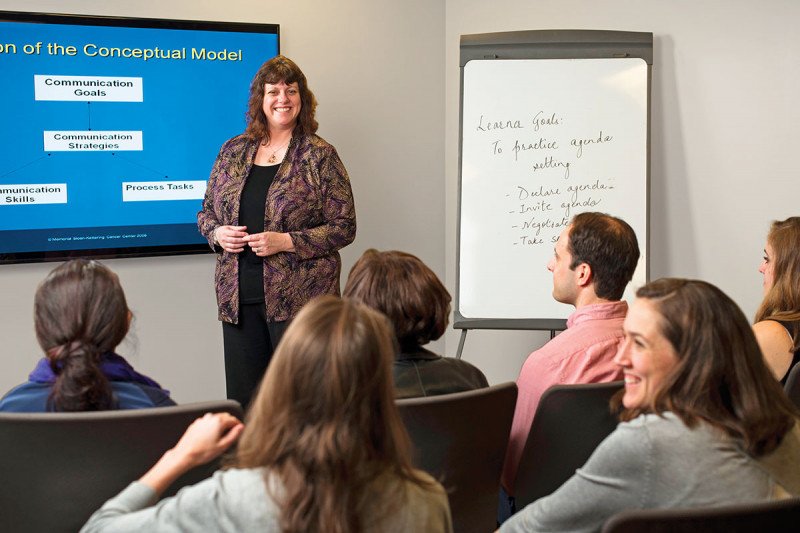 Comskil Director, Patricia A. Parker teaching a class