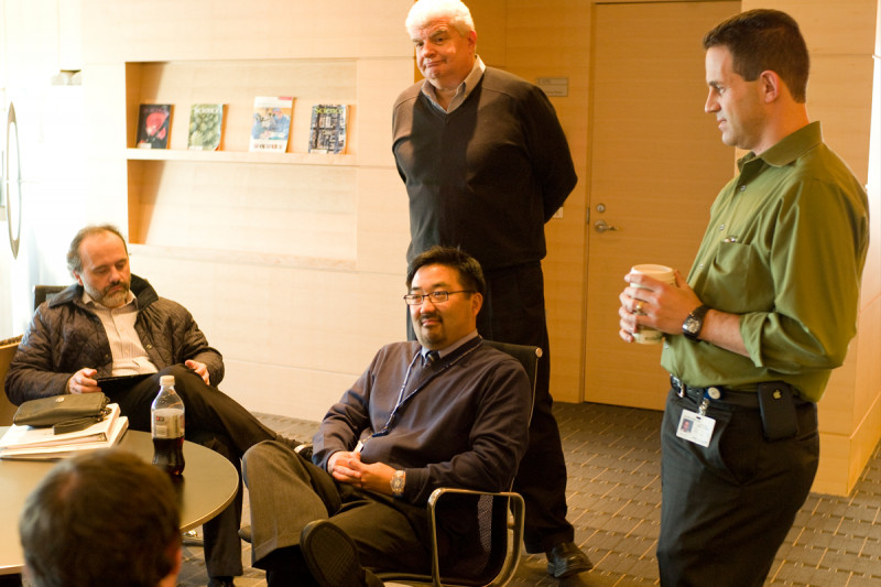 Human Oncology and Pathogensis faculty members Marc Ladanyi, Christopher Park, James Fagin, and Ross Levine