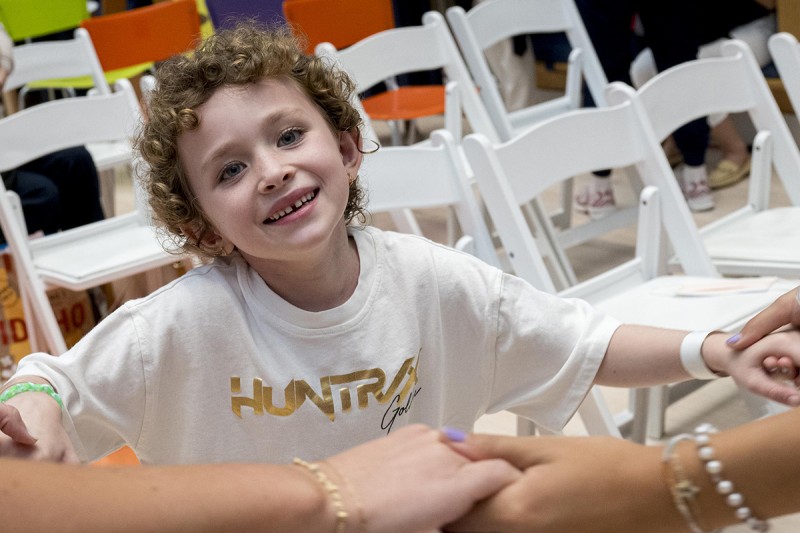MSK Kids patients and staff participate in the annual talent show, one of several special events throughout the year. 