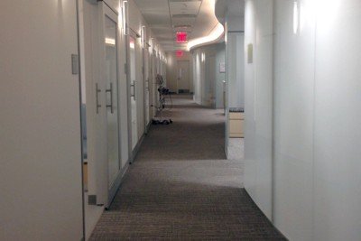 Pictured: Corridor to exam rooms