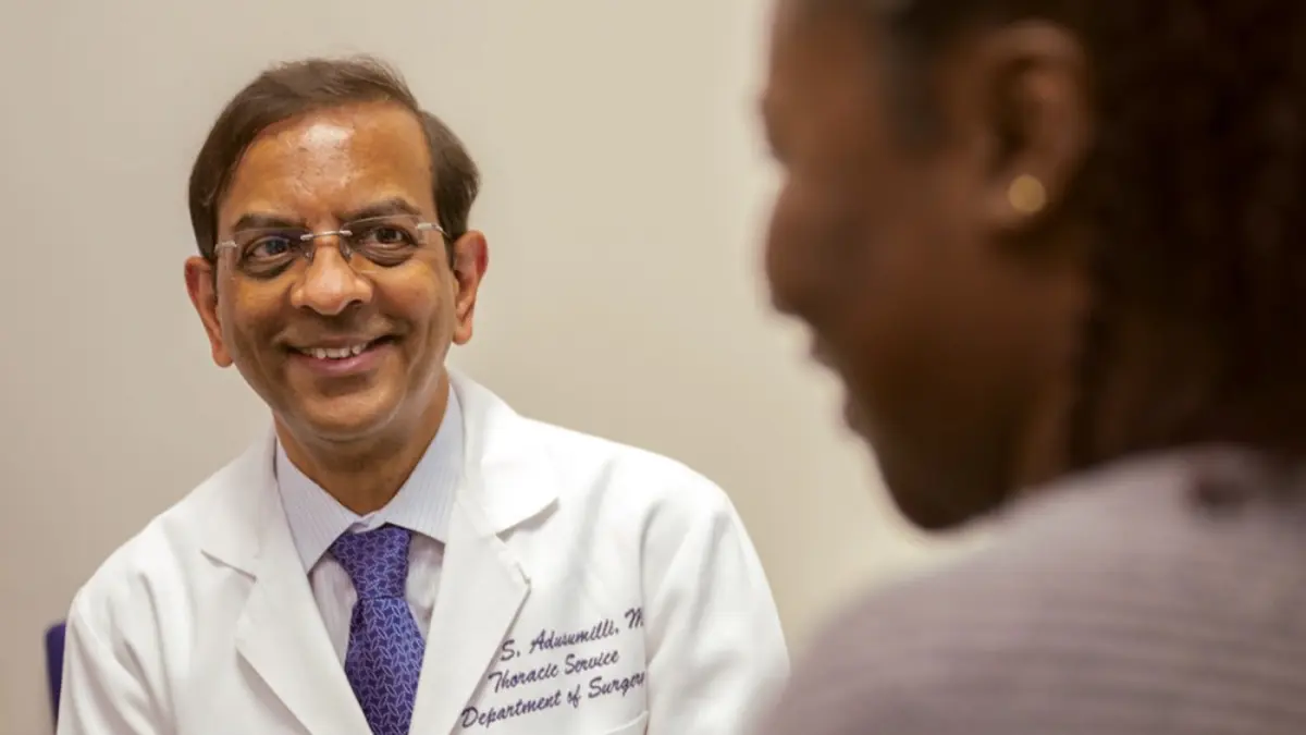 Dr. Prasad Adusumilli has developed new techniques to increase the effectiveness of CAR T cell therapy against solid tumors. He is leading a clinical trial to treat patients with pleural cancers that affect the area outside the lungs in the chest cavity.