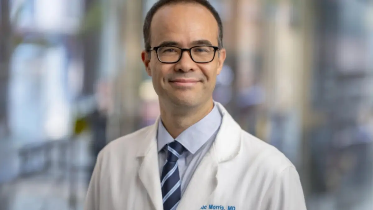 Dr. Luc Morris, a surgeon and research lab director at MSK.