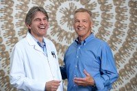 Miguel Perales and his patient Jay