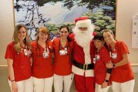 Vinny as Santa with MSK nurses