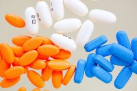 Close up photo of three pill types