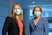 Memorial Sloan Kettering Patient and Family Advisory Council for Quality members Eliza Weber and Kate Niehaus.