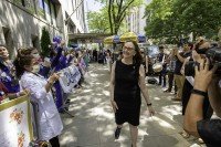 Elizabeth McCormick, Senior Vice President and Chief Nursing Officer was given a surprise retirement celebration by MSK staff.