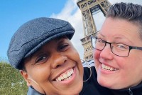 (From left) Jacy and Nikki on a recent trip to Paris