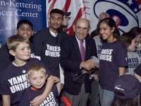 Yogi Berra with Memorial Sloan Kettering Pediatric Patients and Siblings