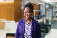 MSK financial services specialist Charlene Jerome smiling 