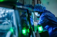 A researcher working in an MSK lab