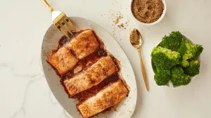 Baked Salmon with Montreal Spice Rub