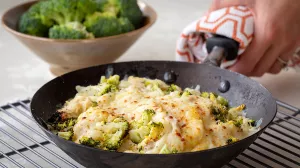 Spaghetti Squash Casserole with Broccoli and Chicken