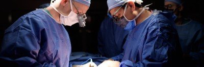 MSK surgeons Joseph Dayan and Babak Mehrara during surgery