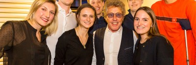 Teen and young adults patients with Roger Daltrey of The Who