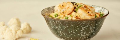 Low-Calorie Diet Guide - Cauliflower Shrimp Rice