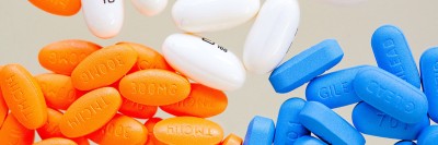 Close up photo of three pill types