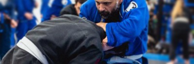 Jack Georgakis is seen wrestling in a martial arts class. 