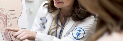 MSK’s team of speech pathologists, including Katherine Kougentakis, have extensive experience in swallow and voice therapy.